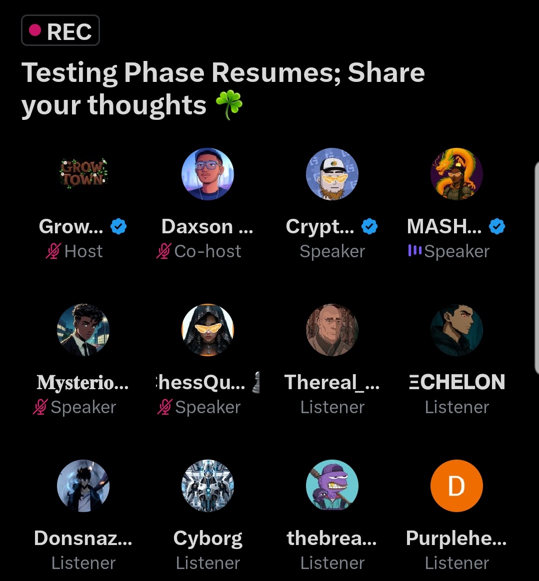 We had an great time chatting with  community members getting amazing feedbacks regarding the testing phase.

We look forward to giving you the best gaming experienc ♥️

Big thanks to Our cohost 
 <a href="/Daxson_Peter/">Daxson🎙️𖤍</a> and other speakers <a href="/whatyougondo43/">MASHA (building arc)</a> <a href="/CryptoEliteTEK/">CryptoElite-TECH✨</a> <a href="/ChessQueen21/">ChessQueen♟️.sign🧡</a>