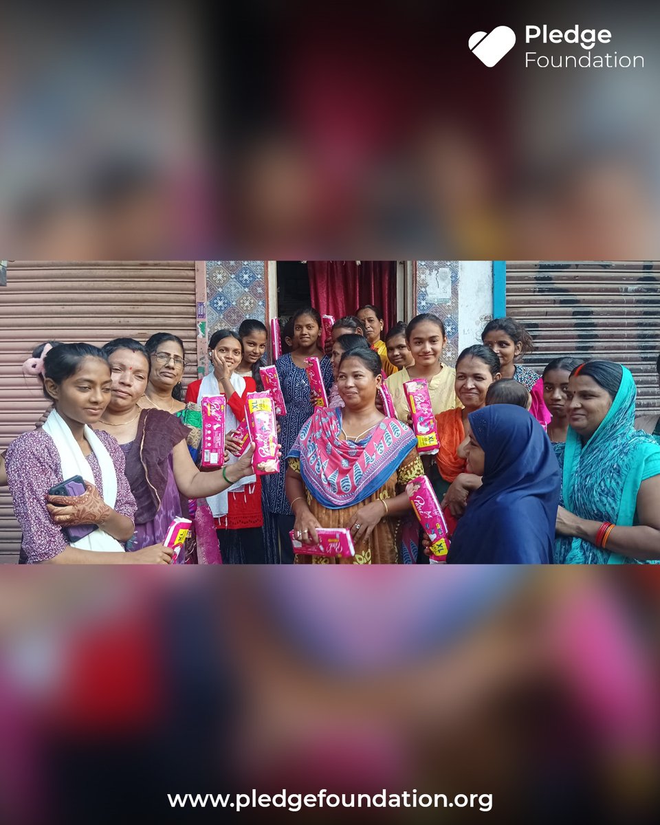 PledgeFoundatio's tweet image. Under our project Padbank, we distributed 50 sanitary pads at Ambedkar Chowk, Ambujawadi (Malad West) to promote menstrual hygiene in underserved communities.
 Breaking stigma, one pad at a time.💙
#ProjectPadbank #MenstrualHygiene #PledgeFoundation #PeriodDignity #MaladWest