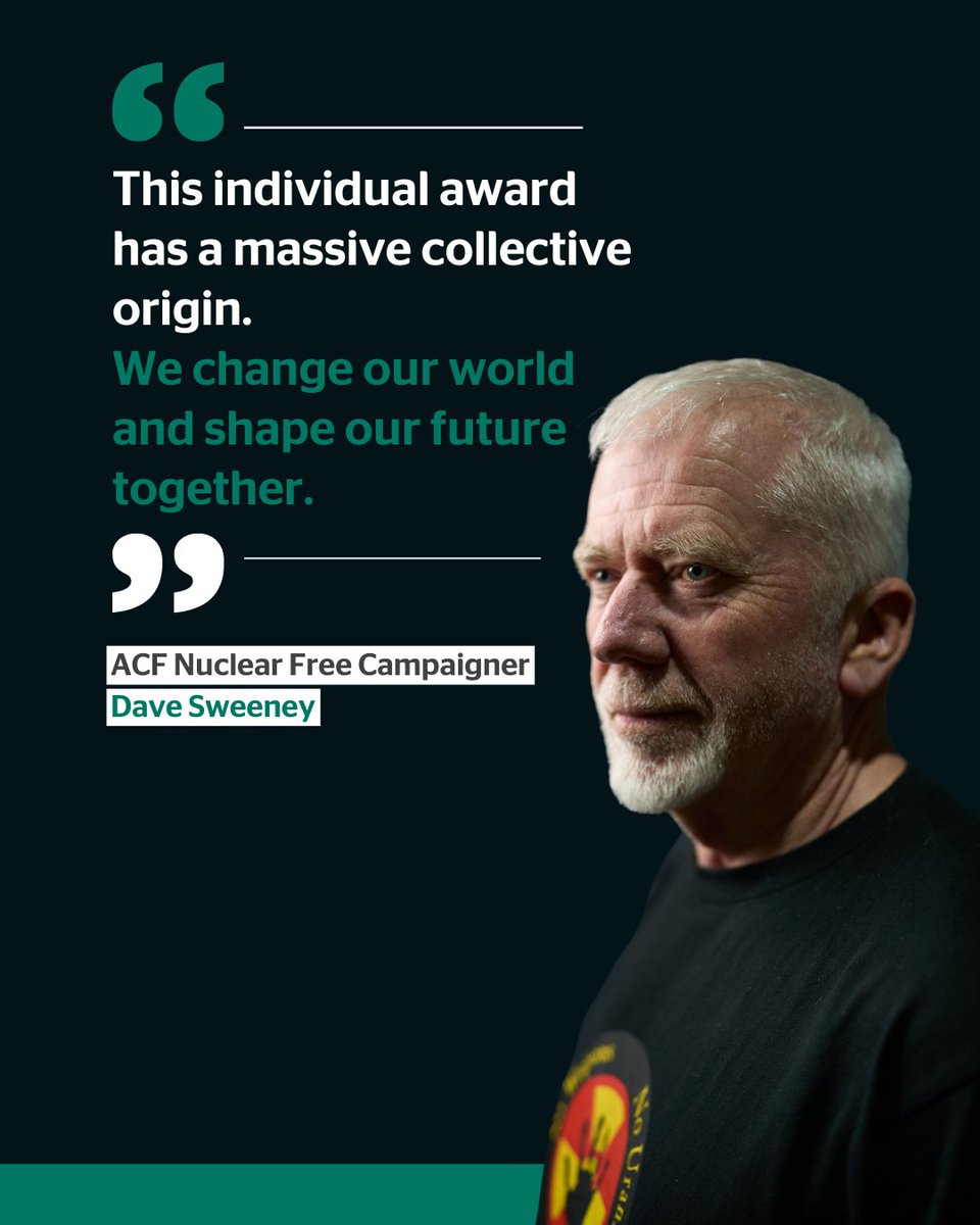 Australian Conservation Foundation (@ausconservation) on Twitter photo Congratulations to ACF’s very own <a href="/NukeDaveSweeney/">Dave Sweeney</a> on being awarded a Member of the Order of Australia.
Dave was recognised for his significant service to nuclear-free campaigning and First Nations advocacy.
He leads ACF’s nuclear-free campaign and is a co-founder of the Congratulations to ACF’s very own <a href="/NukeDaveSweeney/">Dave Sweeney</a> on being awarded a Member of the Order of Australia.
Dave was recognised for his significant service to nuclear-free campaigning and First Nations advocacy.
He leads ACF’s nuclear-free campaign and is a co-founder of the
