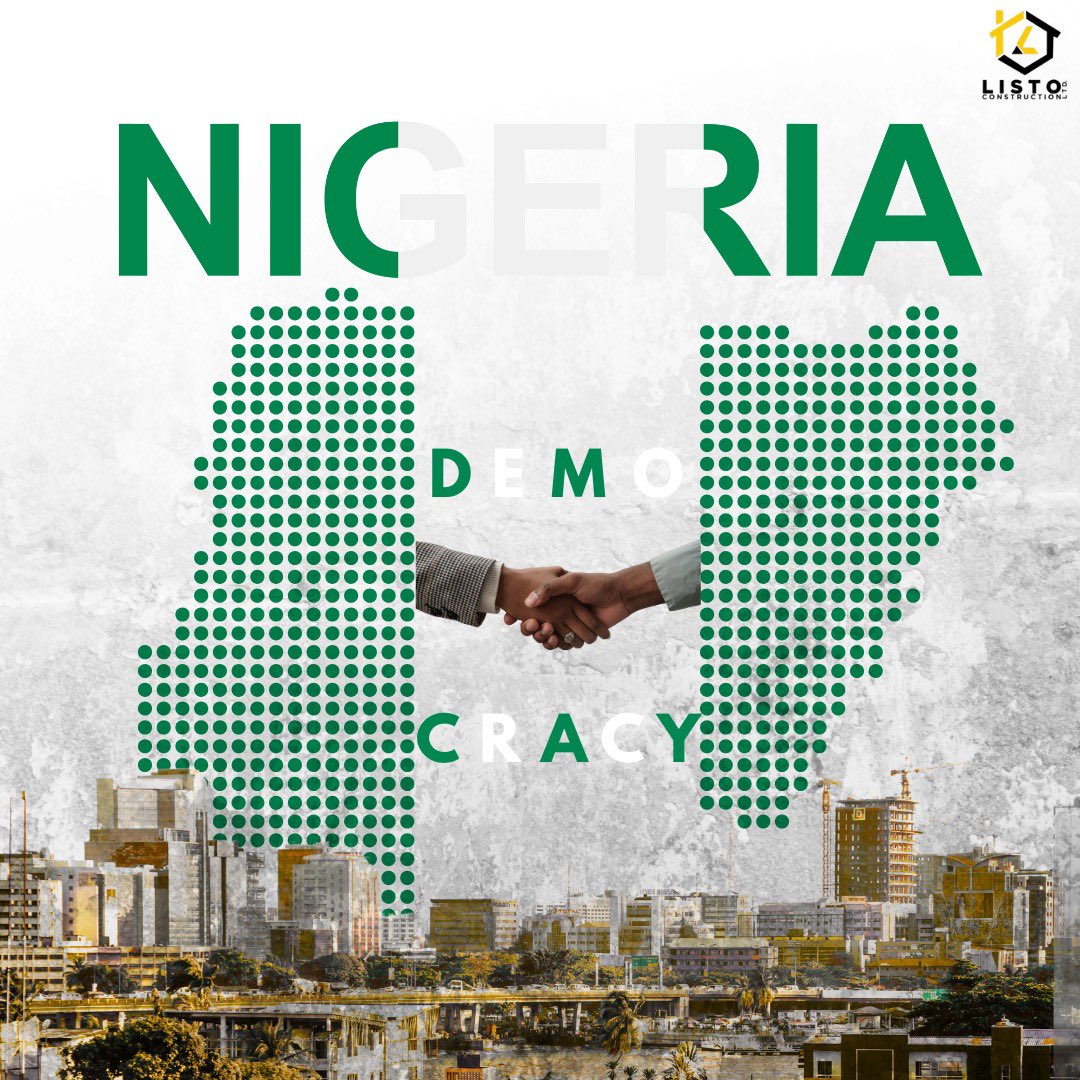 LtdListo36837's tweet photo. Happy Democracy Day, Nigeria! At Listo Construction, we’re proud to build with purpose, for the people and by the people. Here’s to progress, peace, and prosperity. 
#Democracy  #ListoConstruction #BuildingNigeria #June12 https://t.co/UJSmoL8z5O