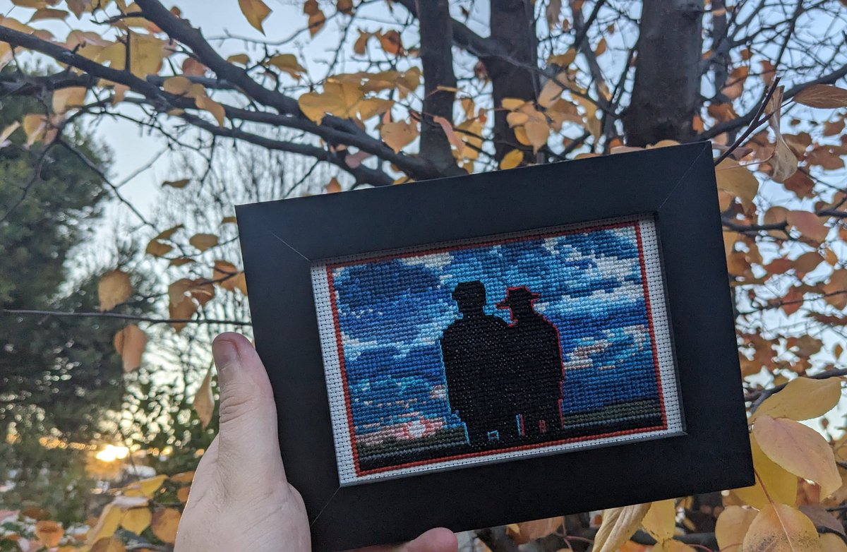"Last time I seen the sun"

My Sinners cross stitch piece is done 🌄 

#crossstitch
#SinnersMovie