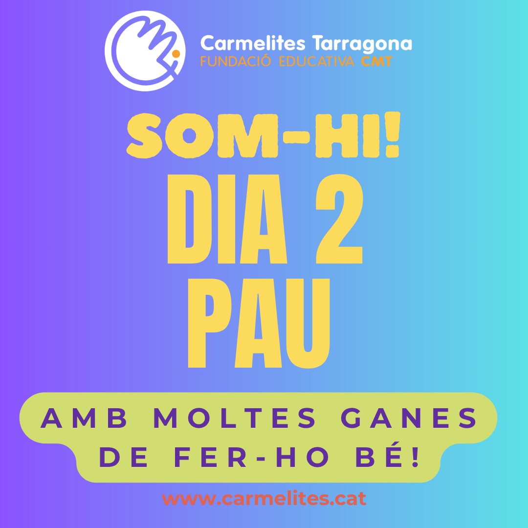 carmelitestgn's tweet image. #ADMTWC #POSTC Segon dia de PAU, concentració, fora nervis i a fer-ho molt bé! Endavant noies i nois! #depetitsagransCarmelites #aprenemfent #femPAU