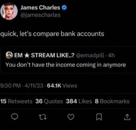 FootballXtraa__'s tweet photo. 13. When James Charles got cooked by fan on X https://t.co/wu5h36juhZ