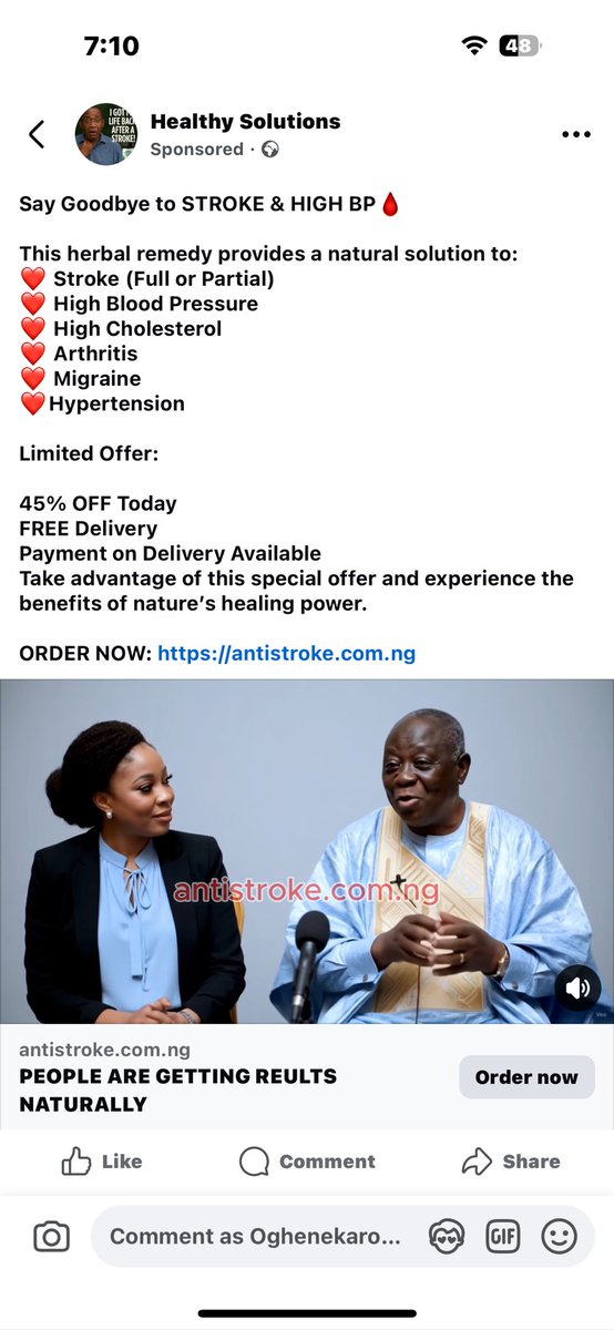 INSPIREwithKARO's tweet image. Just saw 2 fake health product reviews using AI-generated videos in less than 24hrs. Super convincing… until you really look. 👀

My people, shine your eyes.
Not every “miracle” online is real.

#AIBeware #ScamAlert #NigeriansBeWise