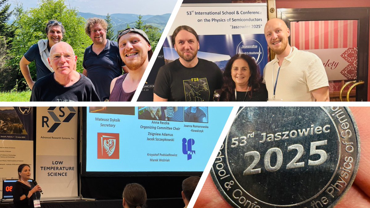 massive thanks to Paulina Plochocka, Michal, Mateusz &amp; all organizers for inviting me to this 53rd International Conference on the Physics of Semiconductors, "Jaszowiec", which took place in the beautiful mountains of Szczyrk! minting your own coins is next level for a conference