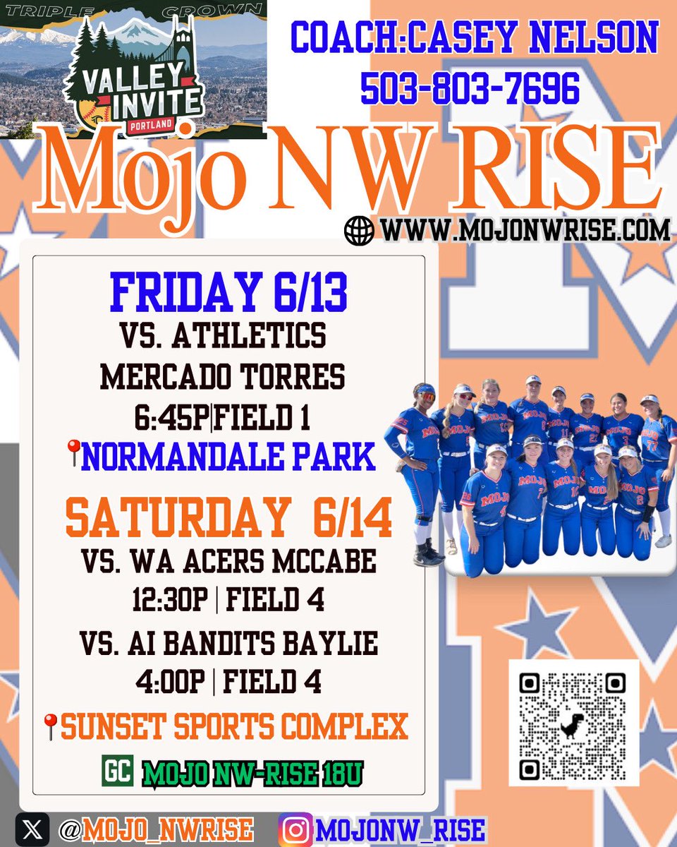 KSteffek2026's tweet image. Schedule for the @TCSFastpitch Valley Invite! I’ll also be at the @UWSoftball camp Friday morning. Coaches we have talented 26s still looking for a home. Hope you can drop by!

@CoachTarr @alyboytz @coachyegge @JustinShults33 @Drew_Rich1221 @CoachWags1 @SOU_Softball @stef_ewing