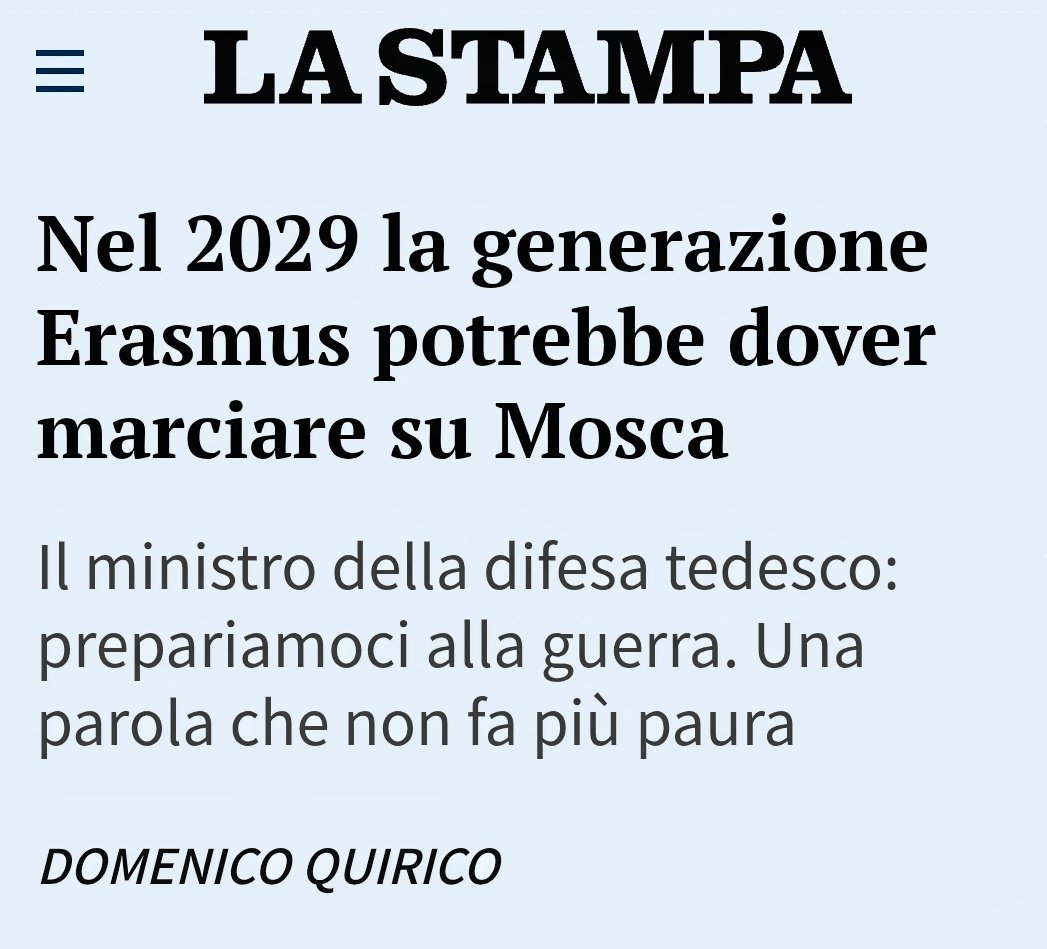 PasqPugliese's tweet photo. Credo che le generazioni di #giovani che si sono formate negli scambi internazionali, nel nome del pacifismo di #ErasmodaRotterdam, rifiuteranno di diventare carne da cannone per il complesso militare industriale.
Il mio compito di educatore è formare all'#obiezionedicoscienza https://t.co/NWtxrarg6L