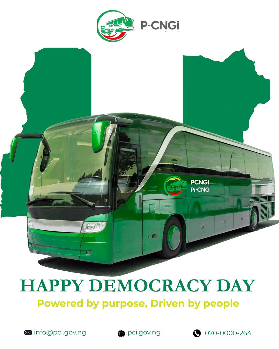 This #DemocracyDay, we’re not just celebrating freedom—we’re putting it on wheels!

The Presidential CNG Initiative (PCNGI) is proud to launch CNG-powered tricycles—cleaner, cheaper, and better for every Nigerian on the move.

Because democracy means access.
It means choices that