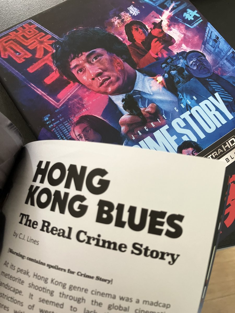 cjlines's tweet image. Ah! Got my contributor copies of the new deluxe Blu-Ray editions of Crime Story (1993) and Witch From Nepal (1985). Beautiful packaging and just look at those booklets, eh! 👀My first new writing for awhile...
Pick 'em up from @88_Films ! 📽️