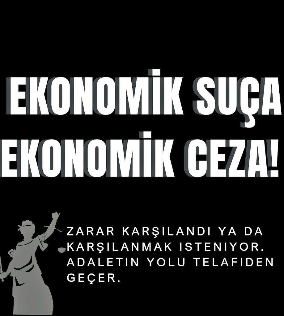 ⚖️ Artık adalet sağlansın!
Zarar giderilmiş, giderilmekte olan ve henüz giderilemeyen herkes için hakkaniyetli bir çözüm çağrısı!
Çözüm net: ödeme kolaylığı, yapılandırma ve uzlaşı!
Şimdi birlik olup ses verme zamanı!
🚨 #EkonomikSuçaEkonomikCeza
<a href="/LKayalar/">Lutfullah Kayalar</a>
<a href="/Ozturkdenizli/">Yasin Öztürk</a>