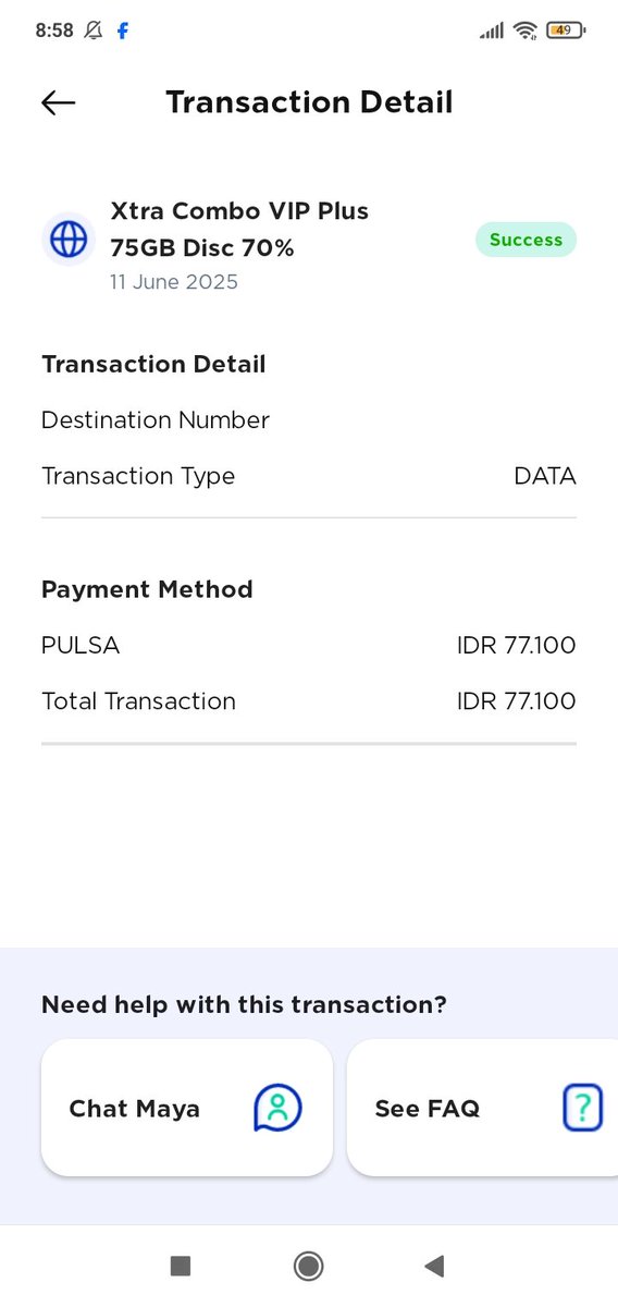 ddewiyyu's tweet photo. @myXL Pulsa udah kepotong buat perpanjang, tapi ko kuotanya belom masuk ya? Ini dri kemarin loh😭 https://t.co/Fhdwaa8Yja