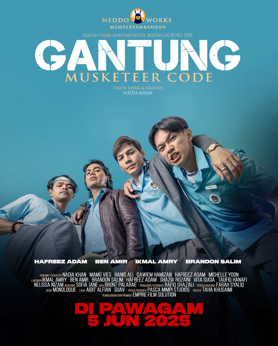 Barulah nak plan kumpulkan semua #Musketeers balik untuk buat tour 😂 

Maybe <a href="/NetflixMY/">Netflix Malaysia</a> can have GANTUNG: MUSKETEER CODE exclusively and we can do that meet and greet along with a watch party. 

That'll be fun, no? 😉