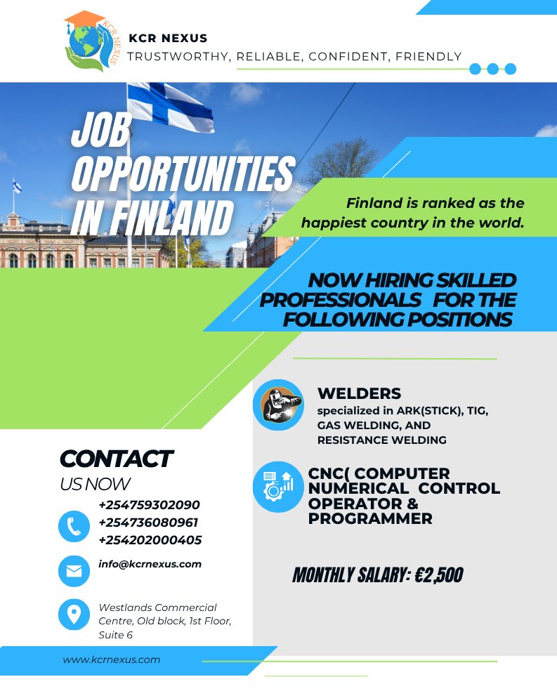 Kcrnexus's tweet photo. Are you ready to embark on an exciting career journey? Look no further than Finland, a land of innovation, beauty, and opportunity! Whether you're a seasoned professional or just starting out, Finland offers a welcoming environment for everyone https://t.co/XbmmKXreom