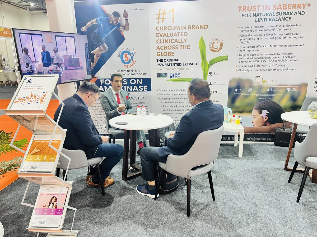 Sabinsa participated in #FiAfrica2025, held from June 2 to 4 at the Egypt International Exhibition Centre in Cairo. Our team engaged in insightful discussions with industry leaders, gaining valuable insights into North Africa's market ecosystem and business dynamics.