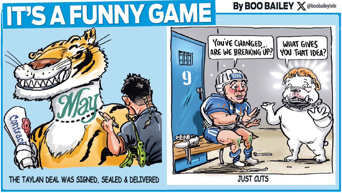 Scott Bailey (@boobaileytele) on Twitter photo As a familiar surname signed on the dotted line at <a href="/WestsTigers/">Wests Tigers</a> , not everyone was feeling the love at Belmore. A taste of my #nrl toons for <a href="/telegraph_sport/">Telegraph Sport</a> sportcon with <a href="/MCarayannis/">Michael Carayannis</a> and <a href="/brentread_7/">Brent Read</a> #taylanlay #canterburybulldogs #lachiegalvin As a familiar surname signed on the dotted line at <a href="/WestsTigers/">Wests Tigers</a> , not everyone was feeling the love at Belmore. A taste of my #nrl toons for <a href="/telegraph_sport/">Telegraph Sport</a> sportcon with <a href="/MCarayannis/">Michael Carayannis</a> and <a href="/brentread_7/">Brent Read</a> #taylanlay #canterburybulldogs #lachiegalvin