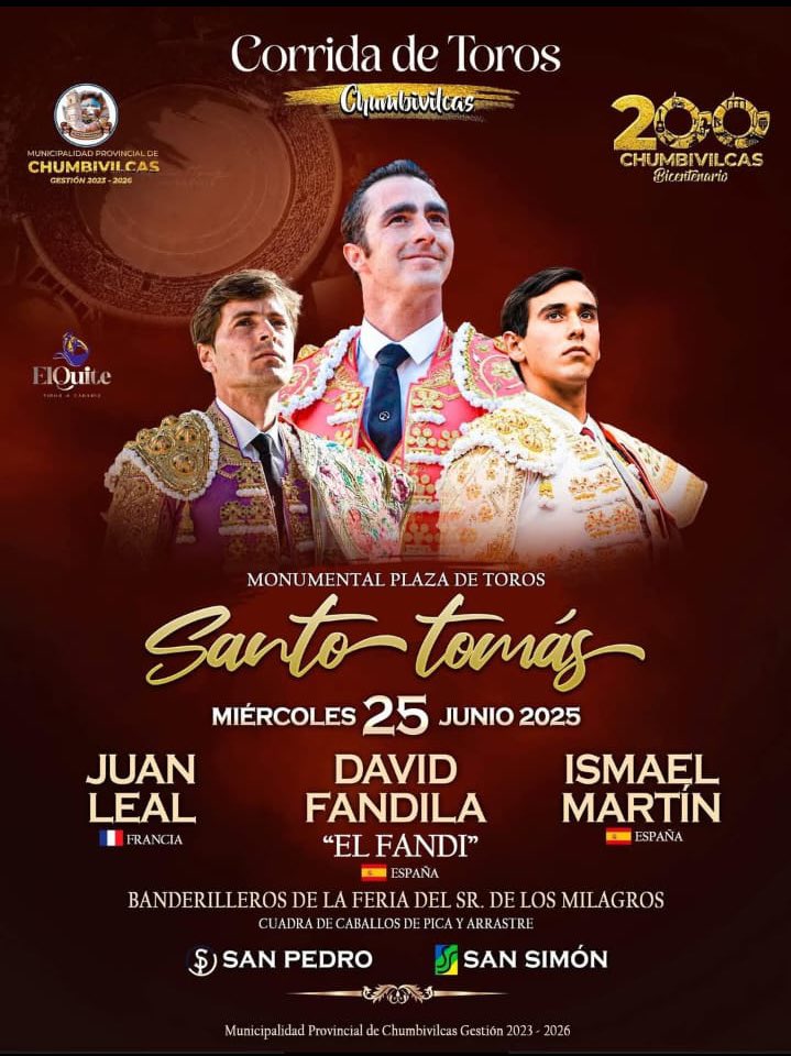 Seguimos sumando fechas en Perú 🇵🇪 

25 de junio - Santo Tomás
