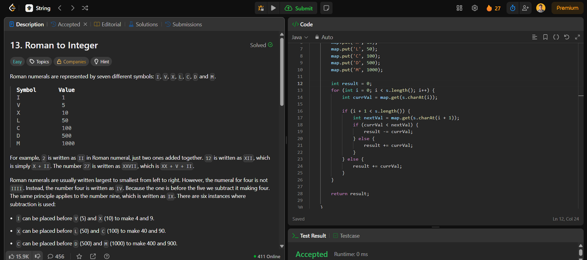 surajshinde_87's tweet photo. Day 30 of my #DSAChallenge
π Month-End Sprint β Reviewing All Core Topics
Solved
@LeetCode
#24
#13
#61
#12
#3423
Wrapped up Month 1 strong β on to the next! πͺπ₯
#Day30 #LeetCode #Java #SurajShinde #ProblemSolving #100DaysOfCode #CodingJourney #DSA #LogicBuilding #DailyDSA https://t.co/2UURU7rl9Y