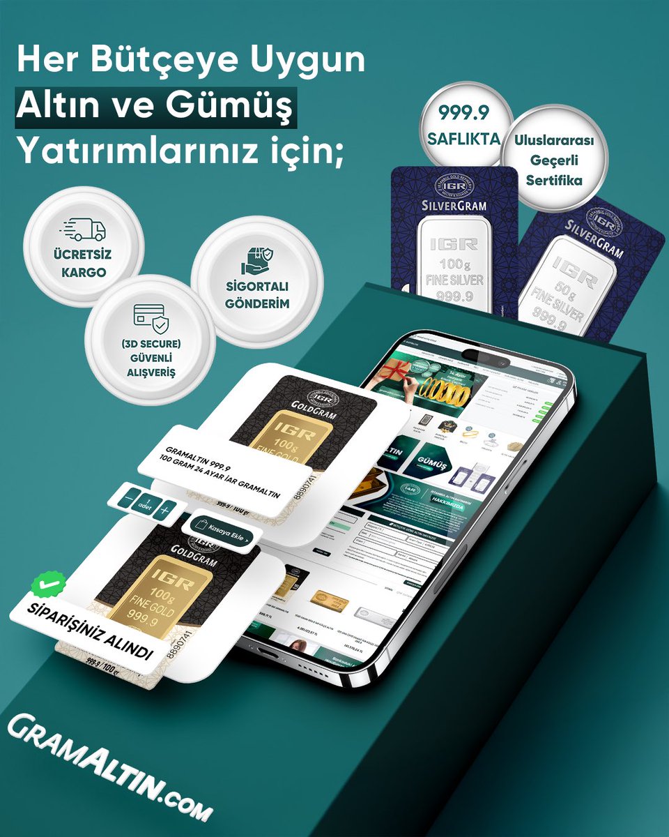 gramaltincom's tweet photo. Her Bütçeye Uygun Altın ve Gümüş Yatırımlarınız için;

https://t.co/2Rv7u3Mx0z https://t.co/xIkxyO7kOe