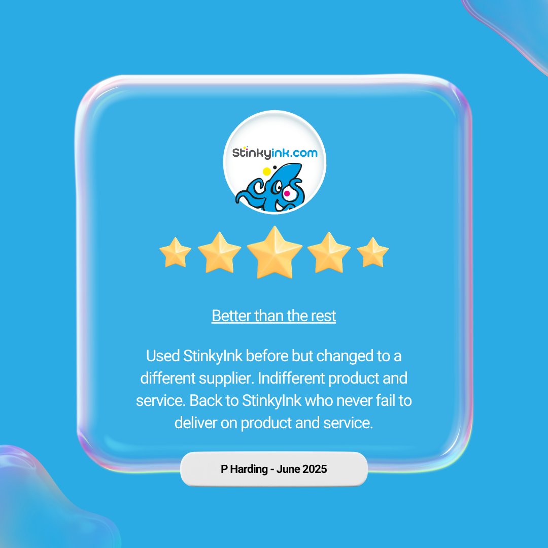 🖨️💬 Customer Review Spotlight 💬🖨️

#CustomerLove #PrinterPerfection #Stinkyink