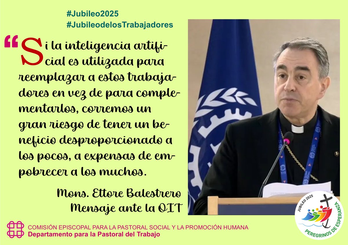 Departamento de Pastoral del Trabajo | CEE (@pastoralobrera) on Twitter photo ⚠️ El 10% más rico de España posee más del 50% de la riqueza total, mientras que el 50% más pobre apenas tiene el 7,8%
✅ Democratización de las empresas, trabajo decente, liberar tiempo para la vida.
<a href="/PastoralSocial9/">Pastoral Social</a>
#CuidarelTrabajoCuidarlaVida ⚠️ El 10% más rico de España posee más del 50% de la riqueza total, mientras que el 50% más pobre apenas tiene el 7,8%
✅ Democratización de las empresas, trabajo decente, liberar tiempo para la vida.
<a href="/PastoralSocial9/">Pastoral Social</a>
#CuidarelTrabajoCuidarlaVida