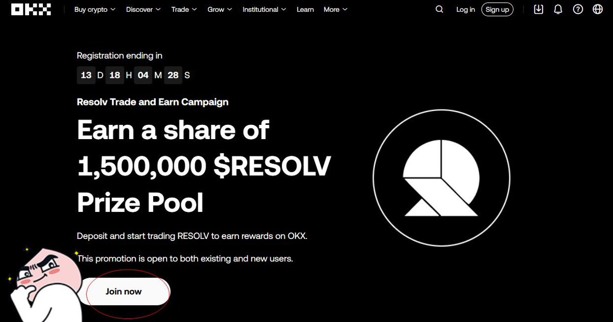FOMO_airdrop's tweet photo. NHẬN NGAY 70$ CHO MỖI NGƯỜI DÙNG MỚI! THAM GIA NGAY TRÊN @okx !

🔥 Giao dịch $RESOLV- Nhân tiền tươi, không chờ đợi!

🔗 Tham gia ngay tại:
https://t.co/RuSQQlZKK8

🎯 Cách tham gia và nhận thưởng: 👇👇👇 https://t.co/F6TCpk6Z5D