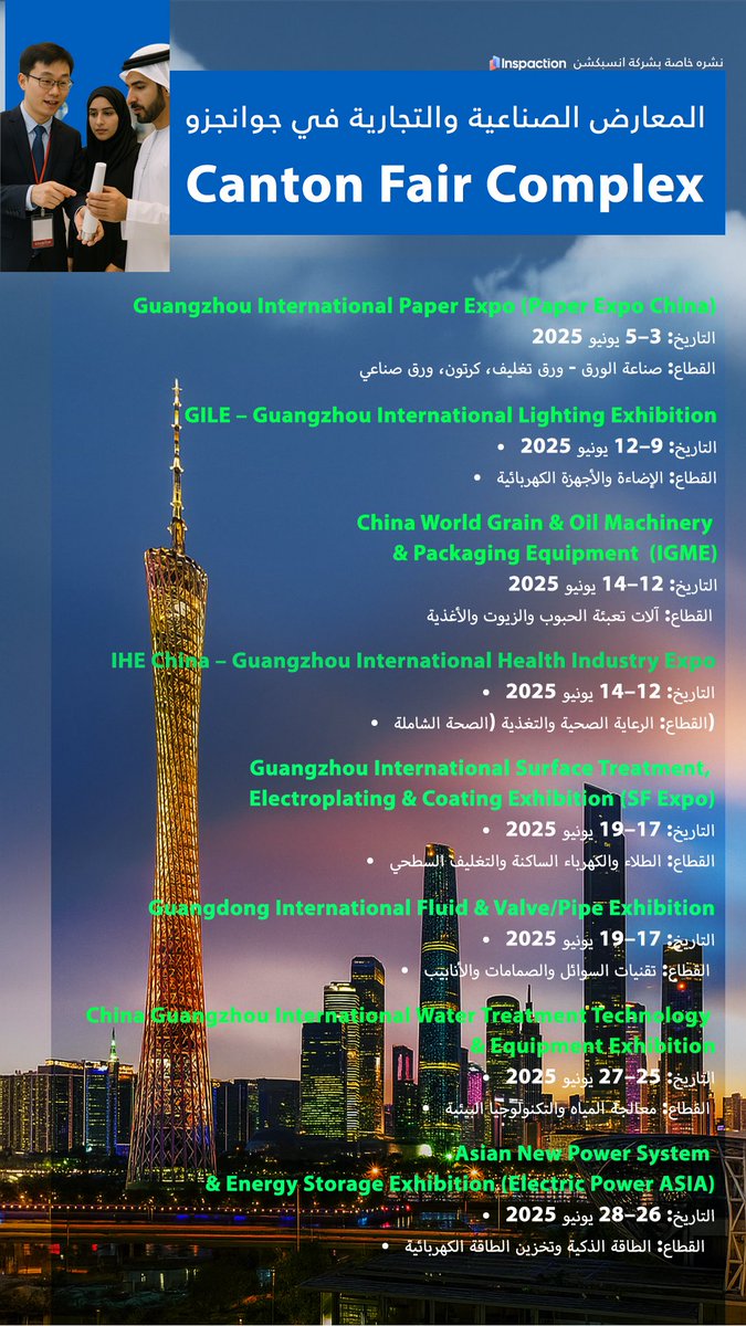 المعارض الموجودة الان في مدينة جوانجزو 
#الصين #جوانجزو