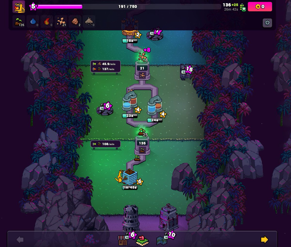 Honestly one game that everyone should have their eyes on would be Craftworld by <a href="/AngryDynomites/">Angry Dynomites Lab 🦖</a> 

We started playing today and the idle game loop is extremely addicting. All you have to do is click click click and number goes up.

voyager.preview.craft-world.gg/?code=3af42b