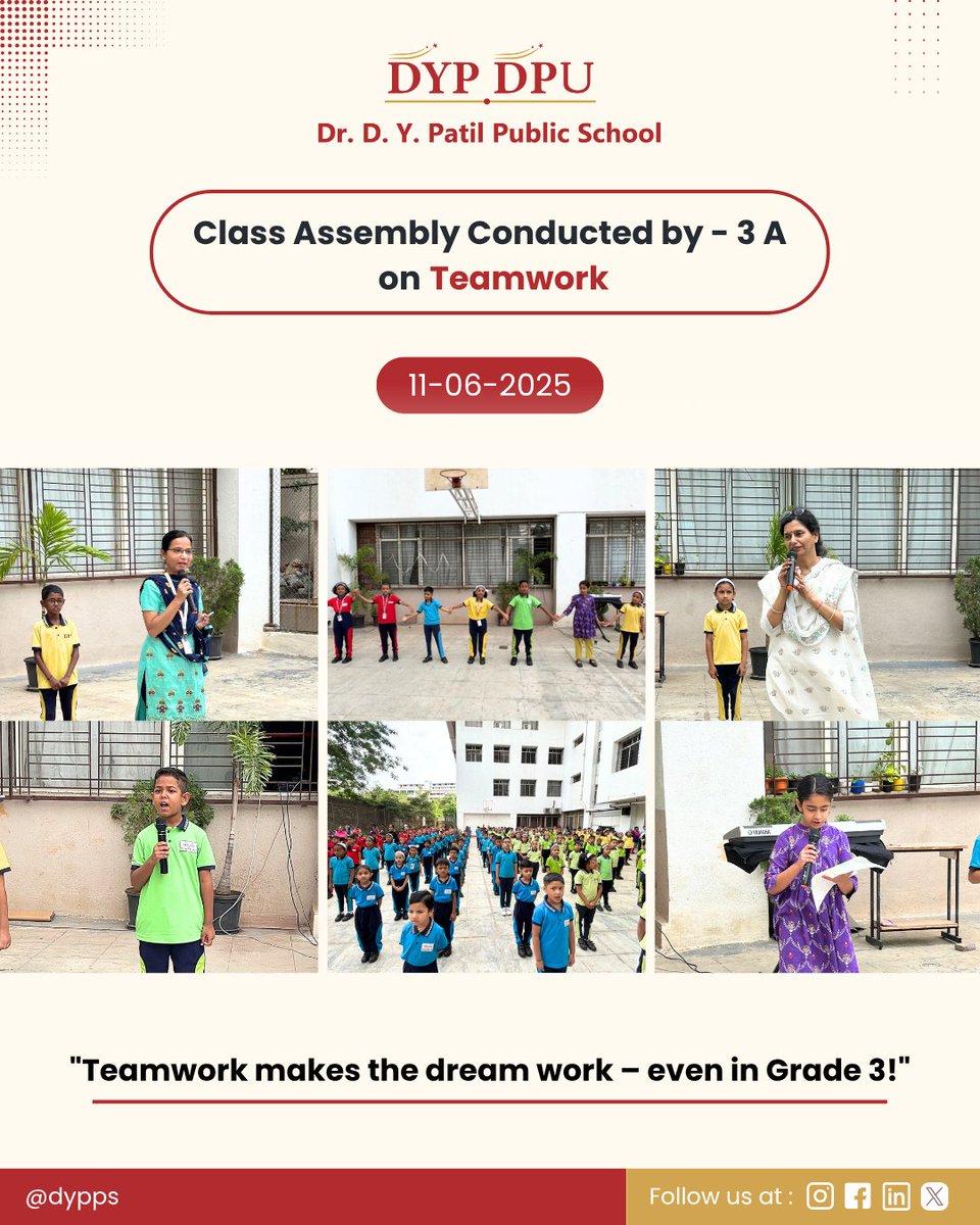 Where Every Child Shines Bright!
At Dr. D. Y. Patil Public School, learning goes beyond textbooks it's about curiosity, creativity, character, and confidence. 
From inspiring classrooms to joyful assemblies, innovative projects to team spirit — we’re nurturing tomorrow’s leaders.