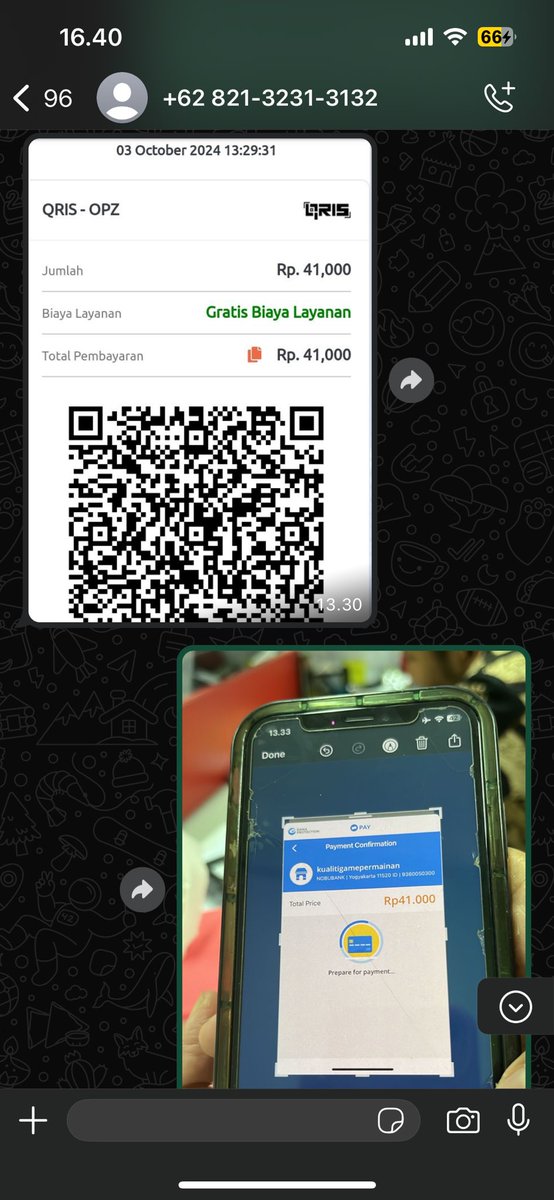 dari awal aja udah mencurigakan karena dia pura2 jadi driver dan aku minta tolong buat fotoin qris barcode buat bayar tapi malah direct ke "kualiti game permainan" likeee haaaa aneh banget!! aku drop video dia di tempat paketnya yg dari suaranyapun fake