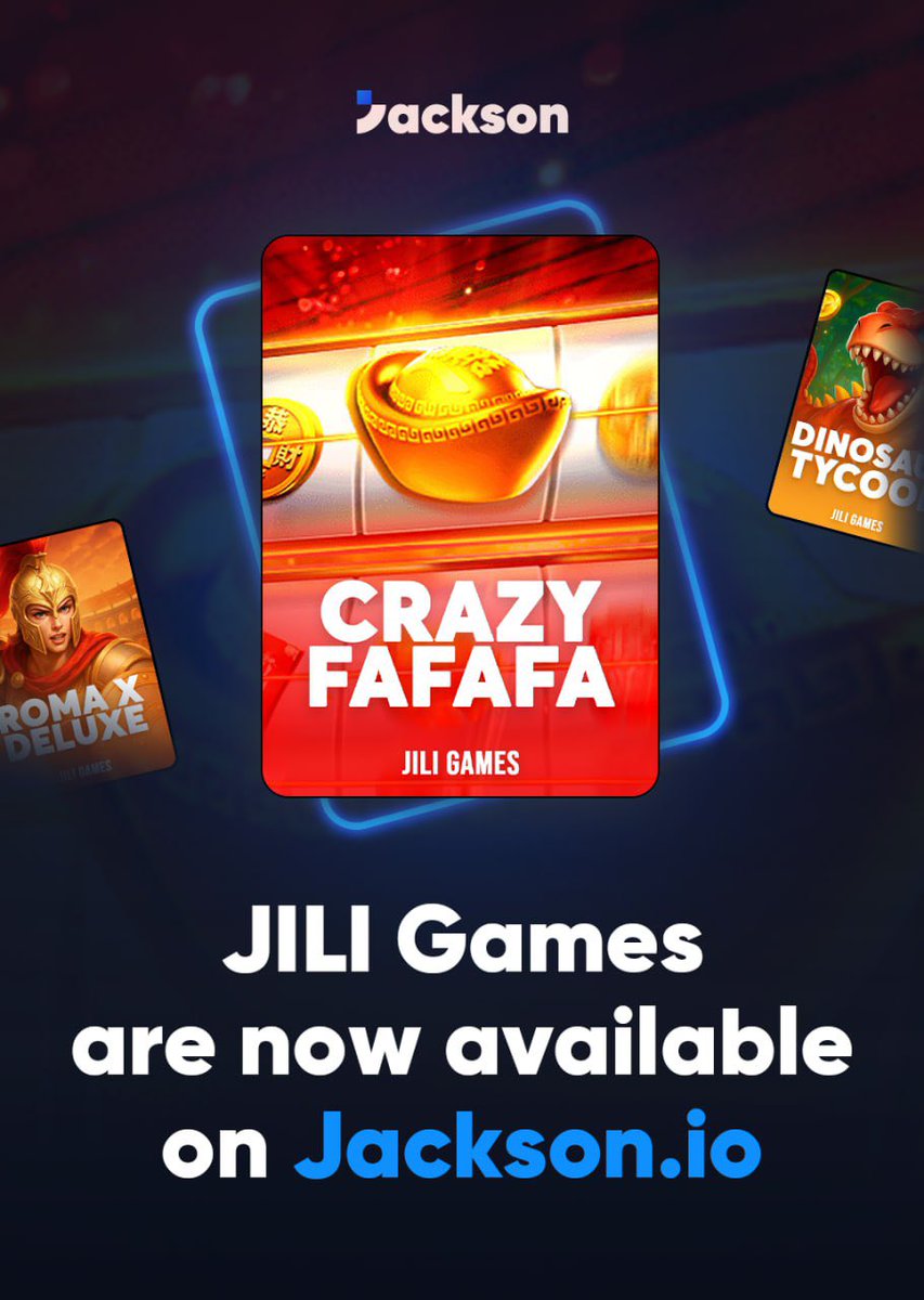 🚀 JILI Games are now LIVE on Jackson.io!

More games are on the way! Stay tuned!

👉🔗 jackson.io

#JACKSONio #JILIGames $Sui #JacksonLP