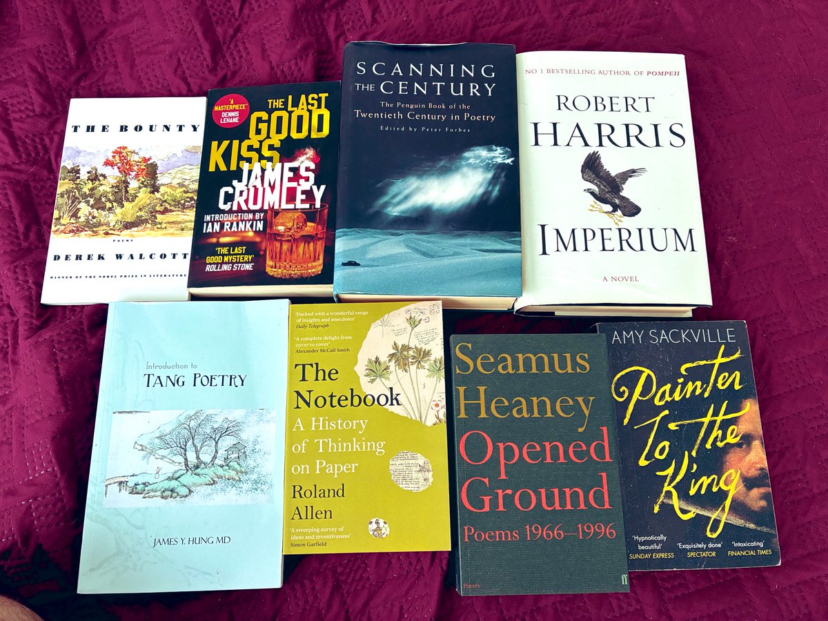 Papa brought some — okay too many — but also not enough — books