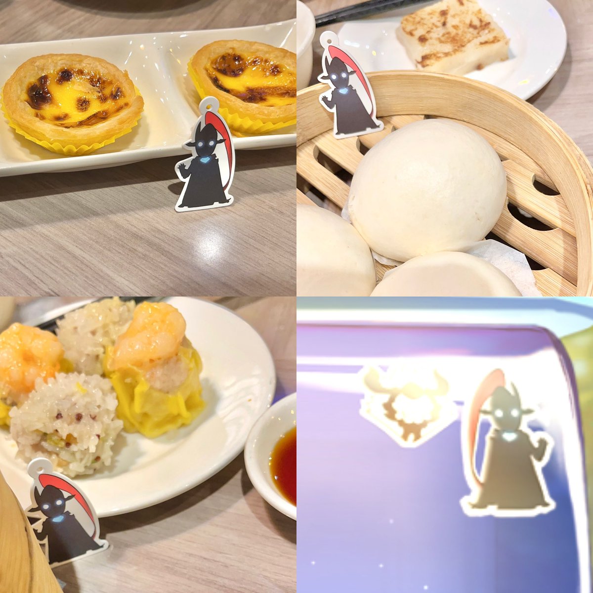 焼売を食べに行きました！次は小籠包を食べたいです ૮꒰˶ฅ́˘ฅ̀˶꒱ა  

（最後の一枚は気にしないで）