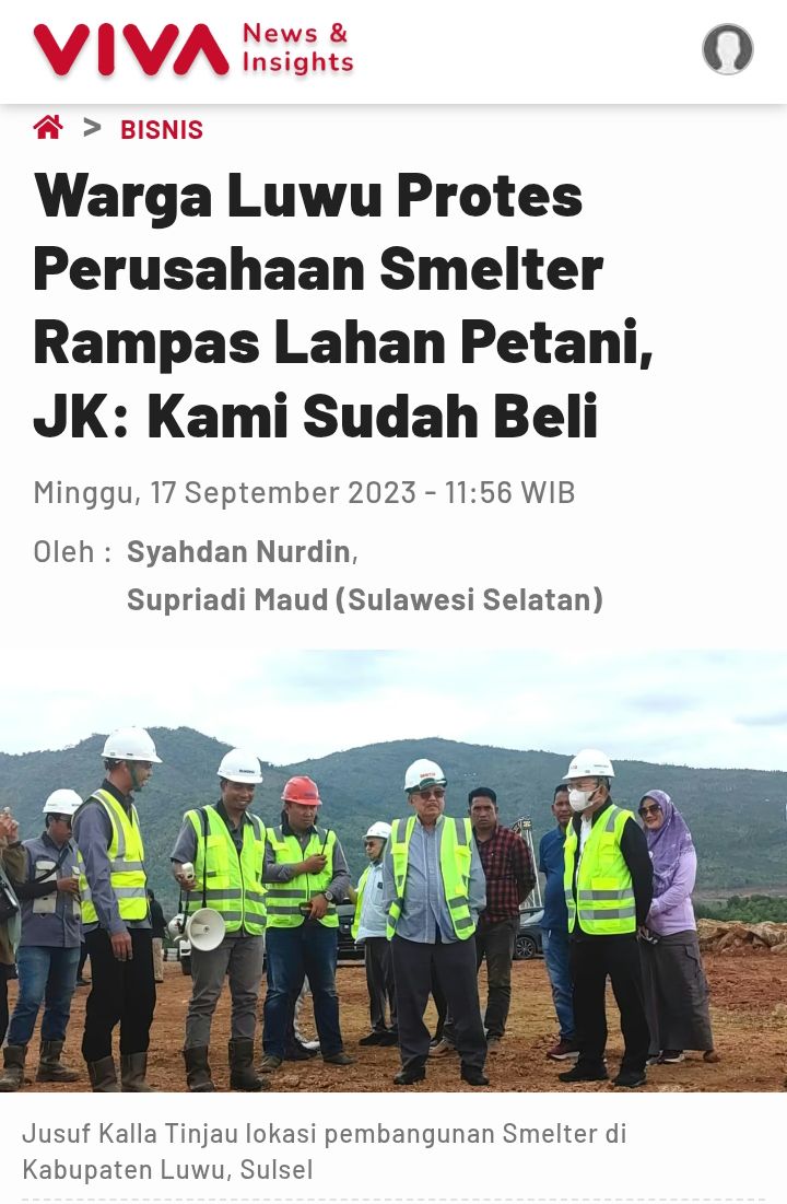 Gak ada demo.
Gak ada media yang memviralkan berhari-hari.
Gak ada sjw-sjw fomo yang mendadak jadi pemerhati lingkungan.
Gak ada gerakan tagar#save Luwu.
Lahan dirampas sepihak, its ok.

Semua OK.. 
Yang penting pelakunya bukan keluarga Jokowi dan Gibran 🙄