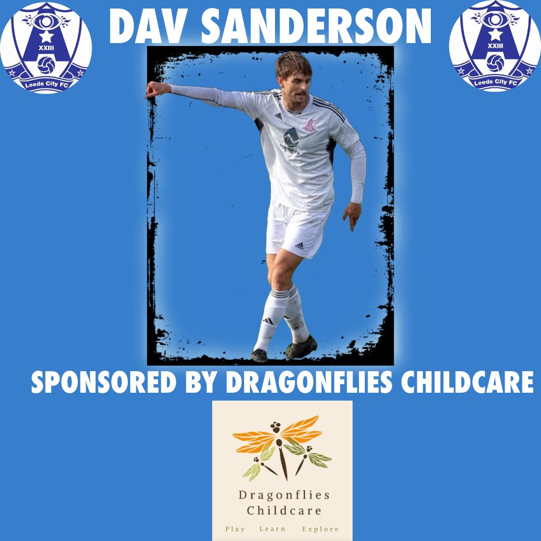 Thank you to Dragonflies Childcare for sponsoring Dav Sanderson and Dan Tomlinson for the season ahead 😄

They are a family run childminders in Adel with vacancies of full time, part-time and holiday care.
