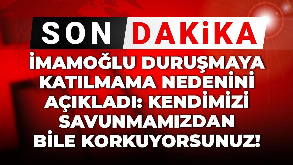 #SONDAKİKA 

Ekrem İmamoğlu duruşmaya katılmama nedenini açıkladı: Kendimizi savunmamızdan bile korkuyorsunuz
halktv.com.tr/gundem/ekrem-i…