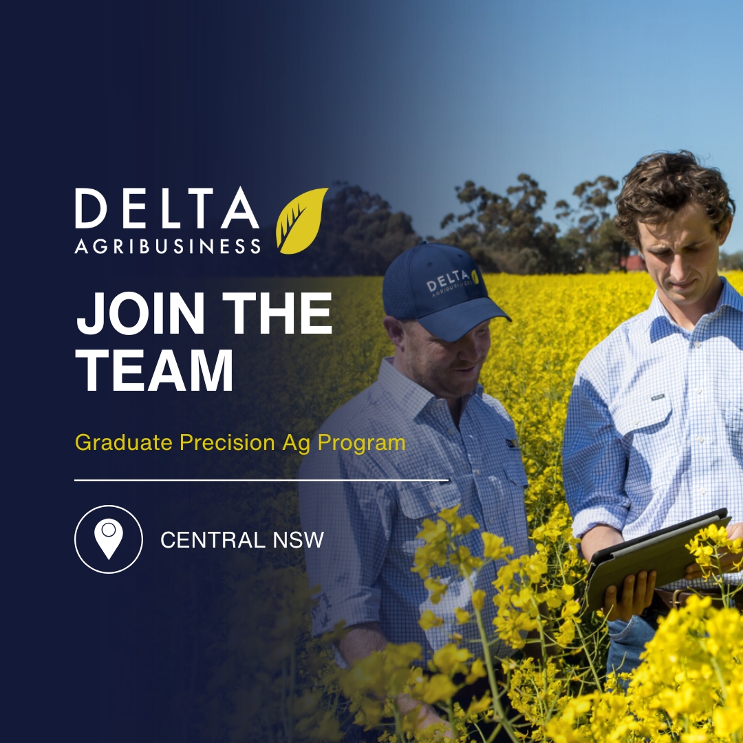 Graduate Precision Ag Program 
📌 Central NSW 
⏰ Immediate Start Available 

Interested in finding out more? Click the link -  aurecruitment.actionhrm.com/myrecruit/newA…

#deltaag #australianagriculture #agribusiness #precisionagronomy #agcareers