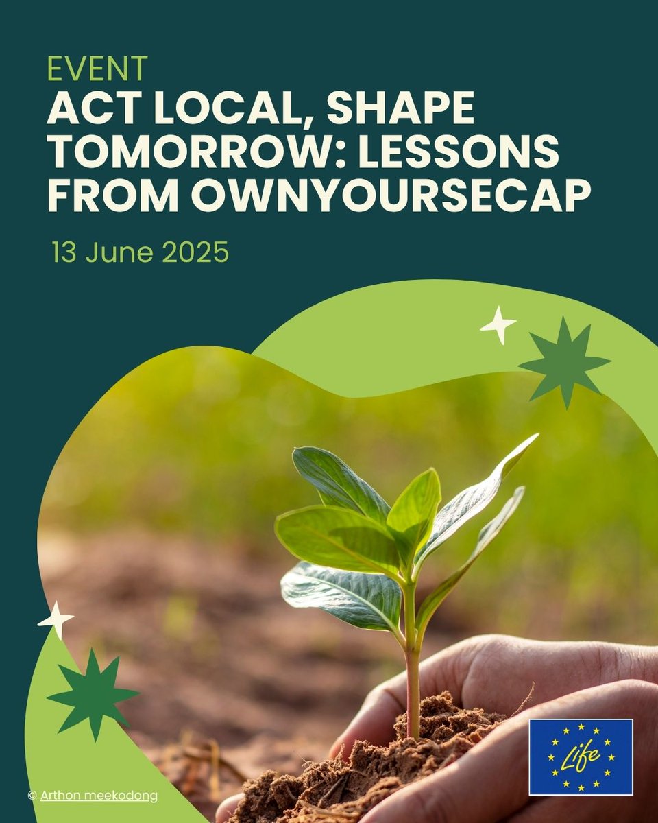 Local action, global impact! 🏙️

Join the final #OwnYourSECAP conference online on 13 June!

You will learn about how small municipalities develop Sustainable Energy and #ClimateAction Plans to achieve the clean #EnergyTransition in Europe☀️

More info ➡️ europa.eu/!tTrCyV