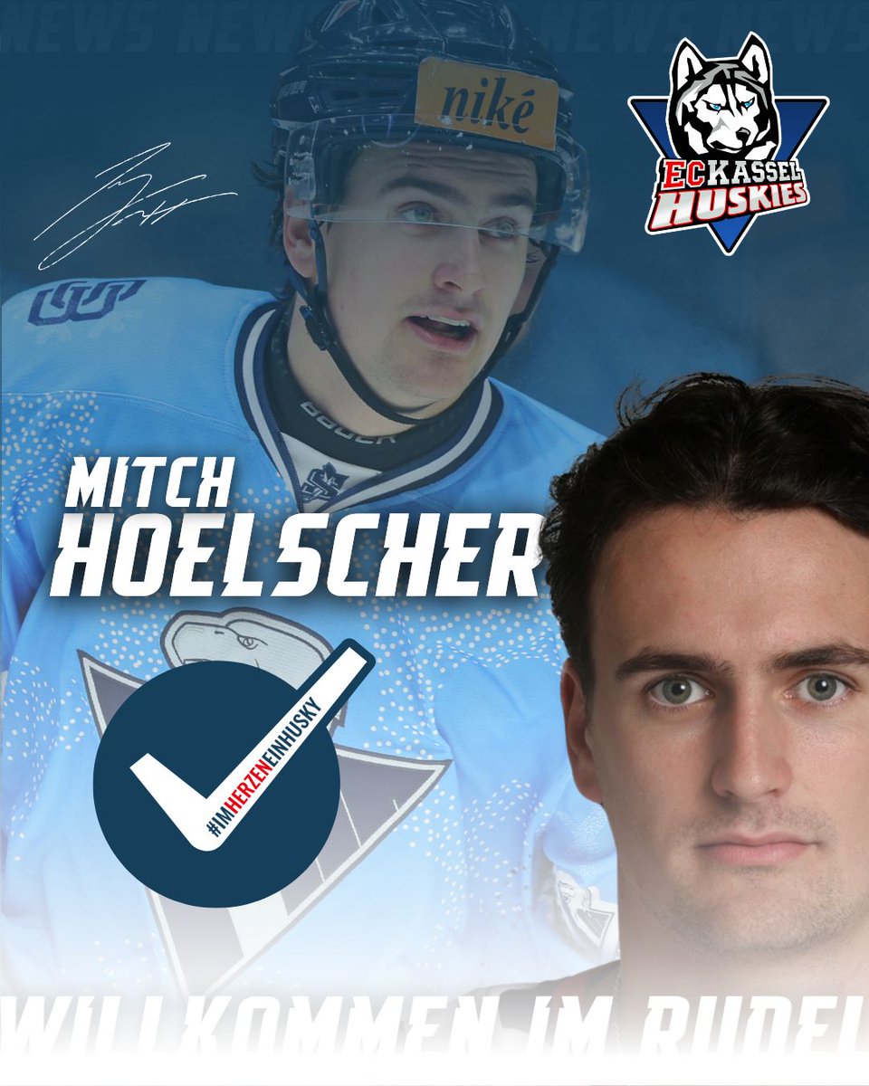 🆕 Huskies verpflichten den kanadischen Stürmer Mitchell Hoelscher 🔵⚪

Herzlich willkommen im Rudel, Mitch! 👋🏽

Zur Meldung: kassel-huskies.de/news/detail/ho… 🔗 

#neuzugang #mitchhoelscher #rudelbildung #kasselhuskies #imHerzeneinHusky 
📸 HC Slovan Bratislava