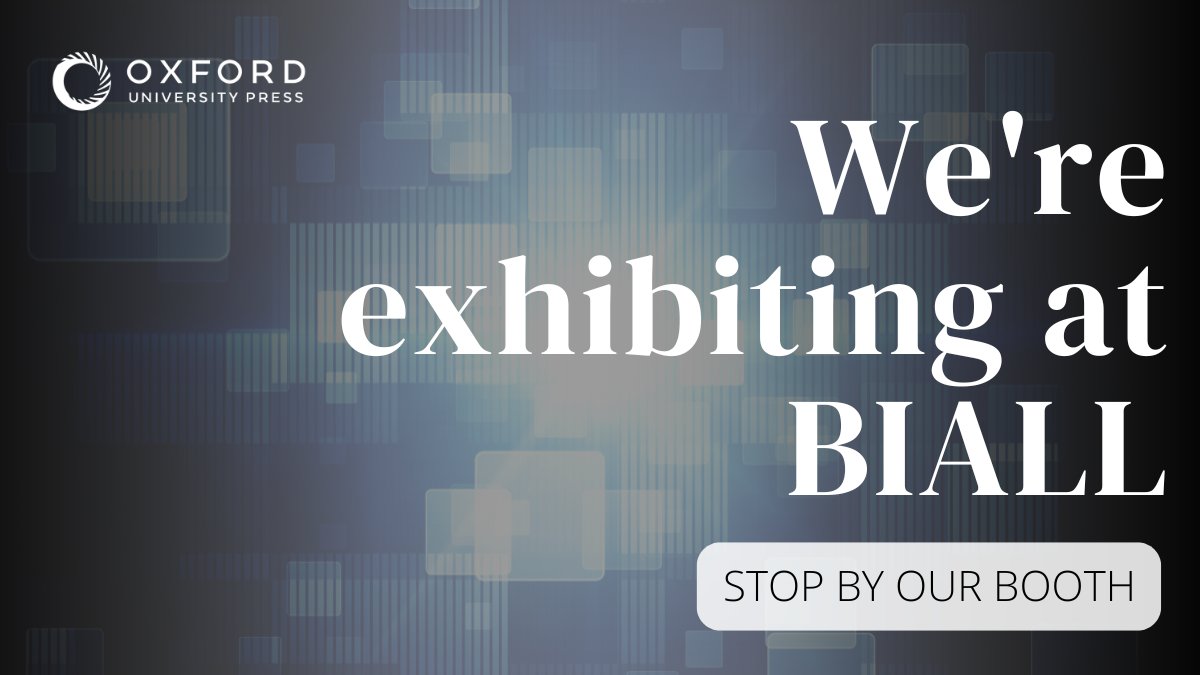 🚀 Excited to be at <a href="/biall_uk/">BIALL</a>
Stop by our booth to learn all the latest news from OUP and find out more about our products. Meet our team &amp; let's chat!
<a href="/biall_uk/">BIALL</a> #BIALL25 #OUP