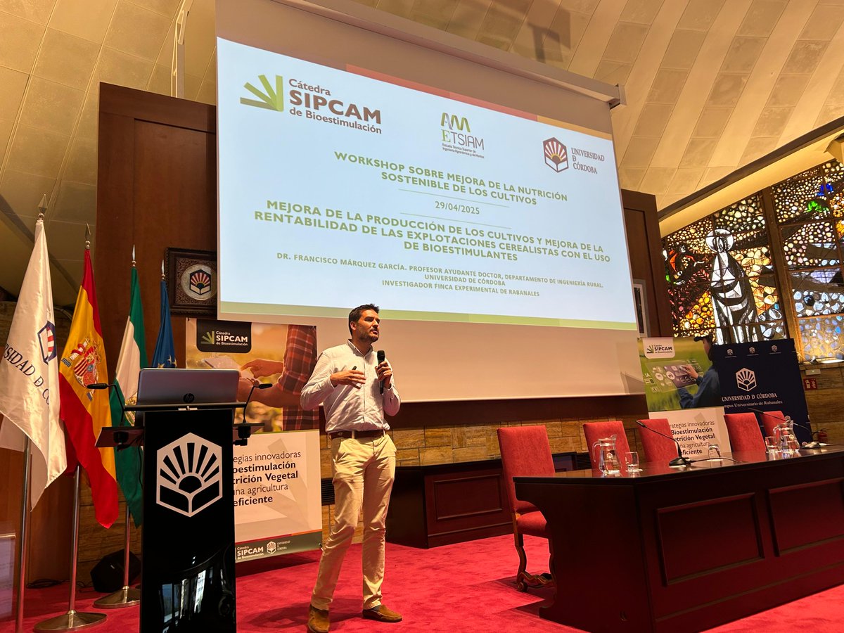 Life_Innocereal's tweet image. 📍 #LIFEInnocerealEU participó en el Workshop Mejora de la Nutrición Sostenible de los Cultivos organizado por @SipcamIberia 🌱
👨🔬 Francisco Márquez, de la @Univcordoba presentó “Mejora de la producción y rentabilidad en cultivos cerealistas con bioestimulantes”
@LIFEprogramme