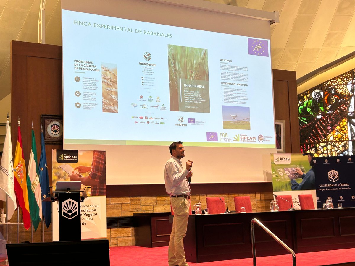 Life_Innocereal's tweet image. 📍 #LIFEInnocerealEU participó en el Workshop Mejora de la Nutrición Sostenible de los Cultivos organizado por @SipcamIberia 🌱
👨🔬 Francisco Márquez, de la @Univcordoba presentó “Mejora de la producción y rentabilidad en cultivos cerealistas con bioestimulantes”
@LIFEprogramme