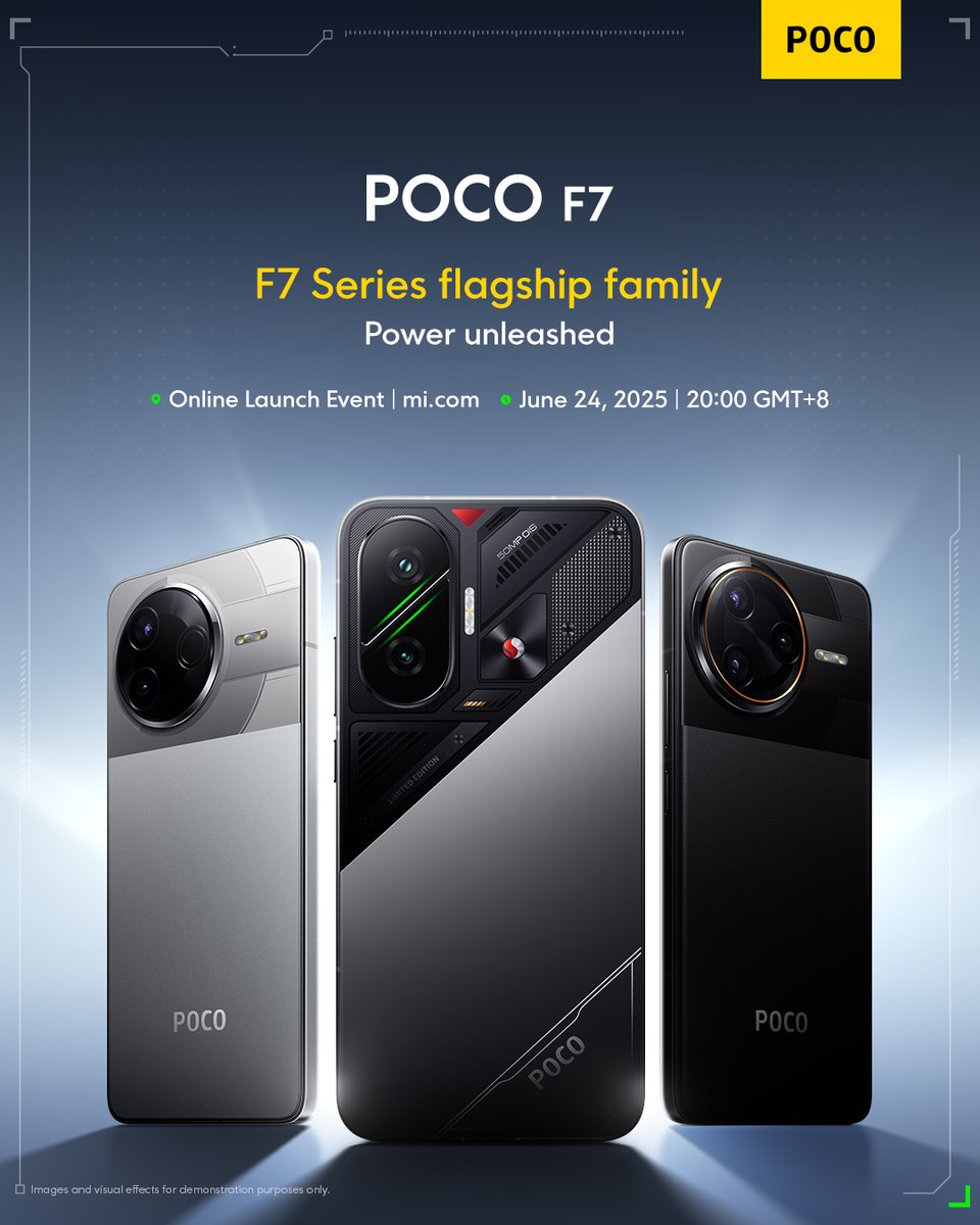 POCOGlobal's tweet image. They’ve conquered Speed. Power. Performance.
But the story isn’t complete… until now.
Ready to meet the full force of the F Series? 💥📱
#POCOF7 #SuperSpeedUnleashed #POCOF7Launch