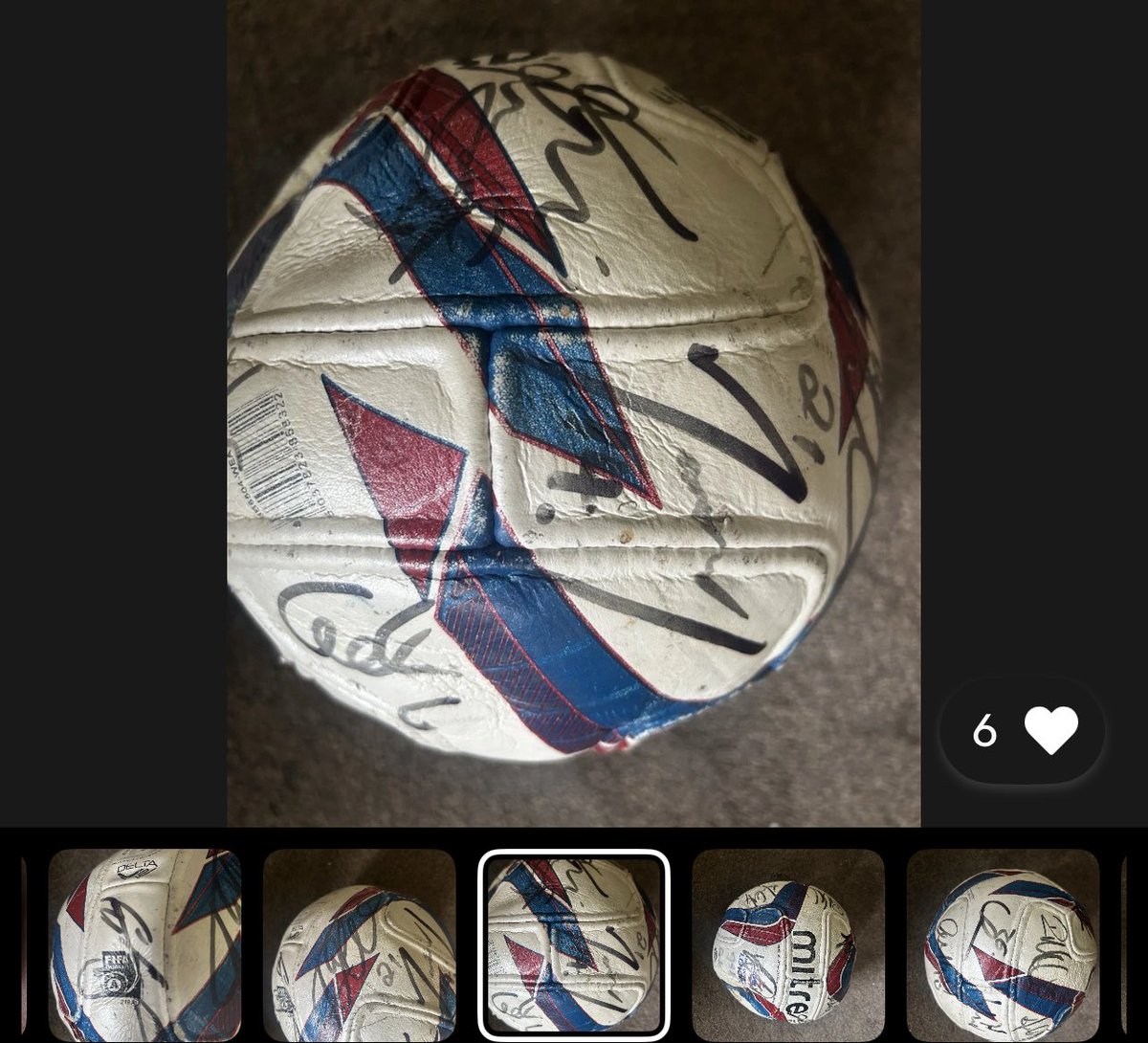 Love this ❤️ 🧡 2013 #bcafc Bradford City v Aston Villa Capital Once Cup 2013 semi-final ball signed, on eBay!! Does anyone know what autographs are on the photo’s? For a closer look it’s here - ebay.us/m/L6RJBz #bantams #eflcup