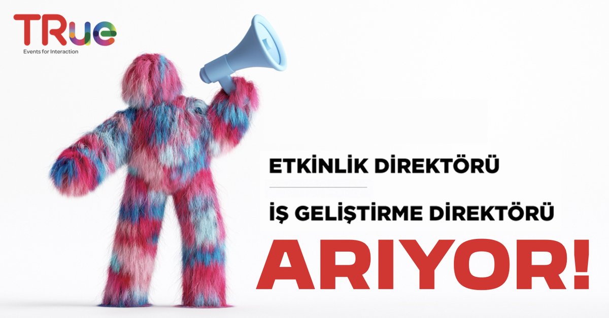 [İş İlanı] TRue Event, Yeni Ekip Arkadaşları Arıyor!
bigumigu.com/is-ilani/true-…
