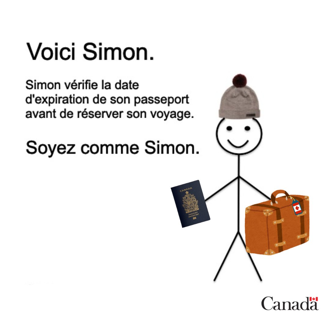 AmbCanQatar's tweet image. ✈️Prêt à voyager? Vérifier la validité de votre passeport! De nombreux pays exigent au moins 6 mois de validité. Visitez notre site web pour obtenir des informations sur les services de passeport: ow.ly/cUj550W7FZ9
#ConseilsDeVoyage #PasseportCanadien