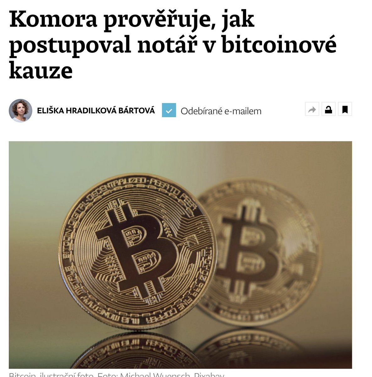 ❗️Notářská komora prověřuje postup notáře Miky v bitcoinové kauze. Během transakce, na kterou dohlížel, poslal Jiřikovský BTC nejen státu, ale i bokem. Jako doklad o peněžence mu stačil snímek obrazovky. denikn.cz/1757503/komora… 🆕