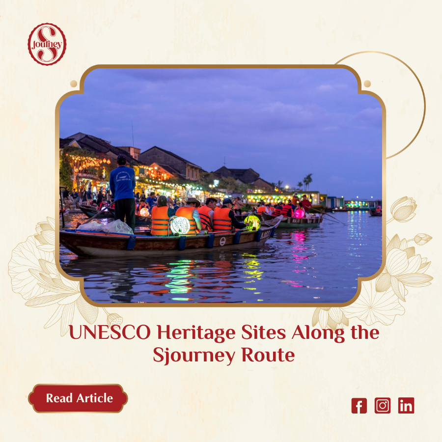 SJourneyExpress's tweet photo. Discover Vietnam's UNESCO gems by rail! SJourney links Trang An, Phong Nha–Ke Bang, Hue, Hoi An &amp; My Son in one epic ride. Details: https://t.co/bvBUz07oNA 
#SJourney #UNESCO #LuxuryTrain #VietnamTravel https://t.co/p0BRAJCxrB