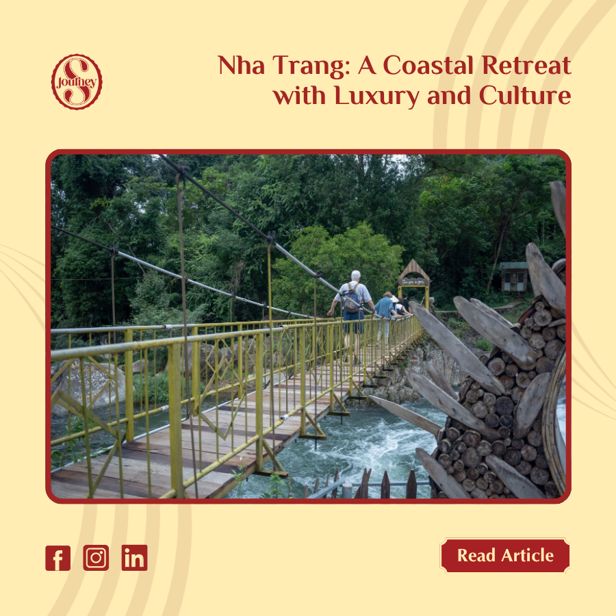 SJourneyExpress's tweet photo. Cruise turquoise Nha Trang Bay, taste fresh seafood, tour pagodas &amp; stone churches—all before sunset on the SJourney luxury train. 🌊🚂 Read on 👉 https://t.co/318J4b1eyc #SJourney #NhaTrang #LuxuryTrain #VietnamTravel https://t.co/64V12Sfm08