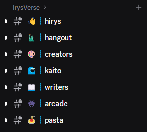 Dorami (@dorami404) on Twitter photo Irys Discord role๊ณผ ์จ๊ฒจ์ง ์ฑ๋ ์๊ฐ
์ฒ์ ์์ด๋ฆฌ์ค์ ์
์ฅ ์ ํ๋จ๊ณผ ๊ฐ์ ์ฑ๋์ด ์์ต๋๋ค.
์ฌ๊ธฐ์ full-access๋ฅผ ์ป๋๋ค๋ ๊ฒ์ Deshi role์ ์๋ฏธํฉ๋๋ค.
๋ฐ์๋กค์ ์ป๊ธฐ ์ํด์๋, ๋ค์์ ํ๋์ด ์์ต๋๋ค.
โ #irysology ์์ Irys์ ๋น์ ๊ณผ ๋ฏธ์
์ ์ดํดํ๊ธฐ
โ #apprentice ์์ ๋ค๋ฅธ ๋ฉค๋ฒ๋ค๊ณผ Irys Discord role๊ณผ ์จ๊ฒจ์ง ์ฑ๋ ์๊ฐ
์ฒ์ ์์ด๋ฆฌ์ค์ ์
์ฅ ์ ํ๋จ๊ณผ ๊ฐ์ ์ฑ๋์ด ์์ต๋๋ค.
์ฌ๊ธฐ์ full-access๋ฅผ ์ป๋๋ค๋ ๊ฒ์ Deshi role์ ์๋ฏธํฉ๋๋ค.
๋ฐ์๋กค์ ์ป๊ธฐ ์ํด์๋, ๋ค์์ ํ๋์ด ์์ต๋๋ค.
โ #irysology ์์ Irys์ ๋น์ ๊ณผ ๋ฏธ์
์ ์ดํดํ๊ธฐ
โ #apprentice ์์ ๋ค๋ฅธ ๋ฉค๋ฒ๋ค๊ณผ