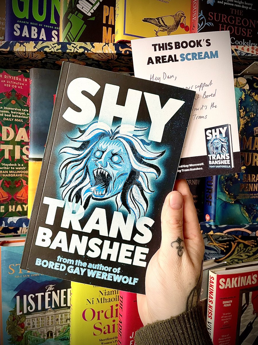Dan-📚Bookseller/BookBlogger📚 (@dman1504) on Twitter photo 🩵 Spookily Stunning! 🩵
👻 A huge thank you those gorgeous people over at <a href="/AtlanticBooks/">Atlantic Books</a> for this beautiful proof of #ShyTransBanshee by Tony Santorella! I LOVED Bored Gay Werewolf, so I am incredibly excited for this!
Publishing October! 👻
#Gifted #Bookmail 🩵 Spookily Stunning! 🩵
👻 A huge thank you those gorgeous people over at <a href="/AtlanticBooks/">Atlantic Books</a> for this beautiful proof of #ShyTransBanshee by Tony Santorella! I LOVED Bored Gay Werewolf, so I am incredibly excited for this!
Publishing October! 👻
#Gifted #Bookmail